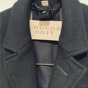 Burberry Men's Black Wool Coat